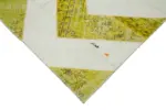 Patchwork Sarı Pamuk Üzerine Yün El Dokuma Kilim-200x320 - Görsel 4