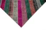 Patchwork Multi Pamuk Üzerine Yün El Dokuma Kilim-200x290 - Görsel 4