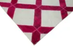 Patchwork Pembe Pamuk Üzerine Yün El Dokuma Kilim-199x293 - Görsel 4