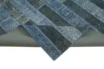 Patchwork Mavi Pamuk Üzerine Yün El Dokuma Kilim-249x307 - Görsel 6