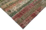 Patchwork Multi Pamuk Üzerine Yün El Dokuma Kilim-243x305 - Görsel 4