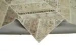 Patchwork Bej Pamuk Üzerine Yün El Dokuma Kilim-248x312 - Görsel 6