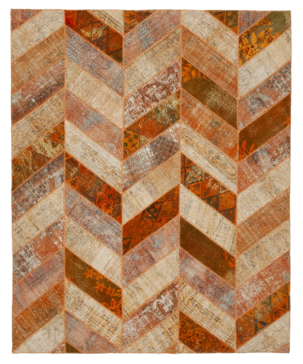 Rc_31140_1_Orange_Modern_Design_Patchwork_Rugs