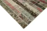 Patchwork Multi Pamuk Üzerine Yün El Dokuma Kilim-245x305 - Görsel 4