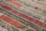 Patchwork Multi Pamuk Üzerine Yün El Dokuma Kilim-245x305 - Görsel 5