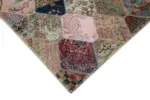 Patchwork Multi Pamuk Üzerine Yün El Dokuma Kilim-225x340 - Görsel 4