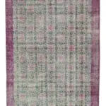 Damalı Modern Dizayn Geometrik Kırmızı Pamuk Üstü Yün El Dokuma Halı-148x243