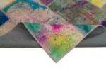 Patchwork Multi Pamuk Üzerine Yün El Dokuma Kilim-200x304 - Görsel 6