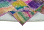 Patchwork Multi Pamuk Üzerine Yün El Dokuma Kilim-200x300 - Görsel 6