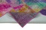 Patchwork Multi Pamuk Üzerine Yün El Dokuma Kilim-202x300 - Görsel 6