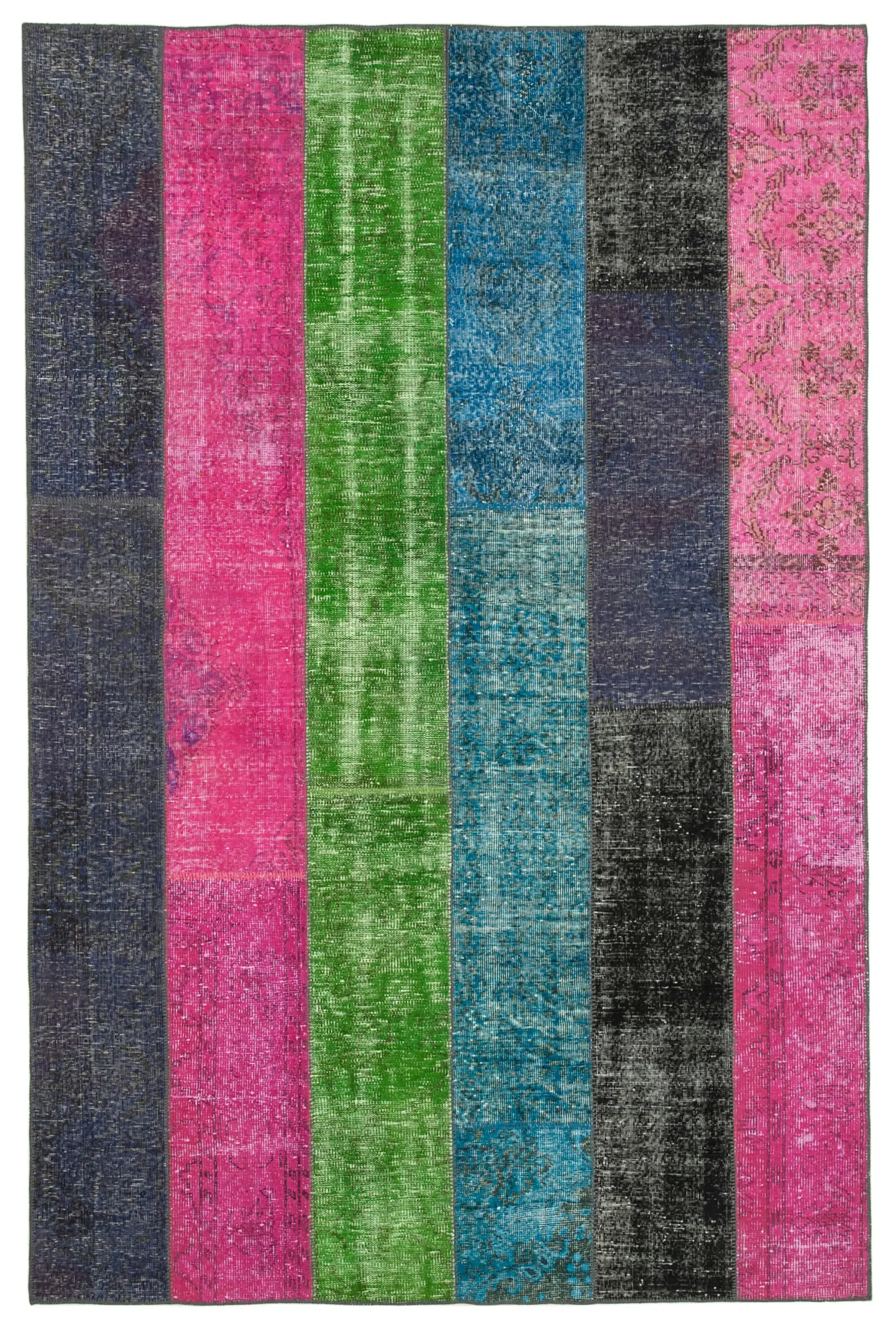 Rc_31366_0_Multicolor_Patchwork_Rugs Patchwork Multi Pamuk Üzerine Yün El Dokuma Kilim-200x300 - Görsel 1