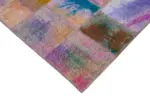 Patchwork Multi Pamuk Üzerine Yün El Dokuma Kilim-200x302 - Görsel 4