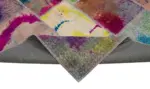 Patchwork Multi Pamuk Üzerine Yün El Dokuma Kilim-206x302 - Görsel 6
