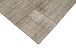 Patchwork Kahverengi Pamuk Üzerine Yün El Dokuma Kilim-200x302 - Görsel 4