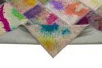 Patchwork Multi Pamuk Üzerine Yün El Dokuma Kilim-204x308 - Görsel 6