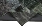 Patchwork Siyah Pamuk Üzerine Yün El Dokuma Kilim-198x300 - Görsel 6