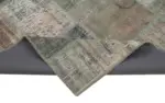 Patchwork Gri Pamuk Üzerine Yün El Dokuma Kilim-149x209 - Görsel 6