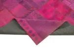 Patchwork Pembe Pamuk Üzerine Yün El Dokuma Kilim-178x248 - Görsel 6