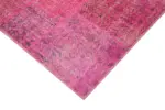 Patchwork Pembe Pamuk Üzerine Yün El Dokuma Kilim-170x241 - Görsel 4