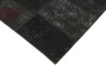 Patchwork Siyah Pamuk Üzerine Yün El Dokuma Kilim-170x245 - Görsel 4