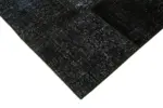 Patchwork Siyah Pamuk Üzerine Yün El Dokuma Kilim-171x247 - Görsel 4