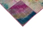 Patchwork Multi Pamuk Üzerine Yün El Dokuma Kilim-169x240 - Görsel 4
