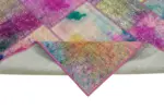 Patchwork Multi Pamuk Üzerine Yün El Dokuma Kilim-169x240 - Görsel 6