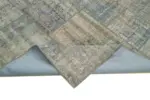 Patchwork Gri Pamuk Üzerine Yün El Dokuma Kilim-173x247 - Görsel 6