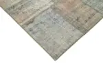 Patchwork Gri Pamuk Üzerine Yün El Dokuma Kilim-176x243 - Görsel 4