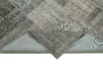 Patchwork Gri Pamuk Üzerine Yün El Dokuma Kilim-170x241 - Görsel 6