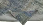 Patchwork Mavi Pamuk Üzerine Yün El Dokuma Kilim-251x303 - Görsel 6
