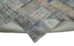 Patchwork Mavi Pamuk Üzerine Yün El Dokuma Kilim-251x302 - Görsel 6