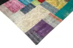 Patchwork Multi Pamuk Üzerine Yün El Dokuma Kilim-250x305 - Görsel 4