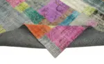 Patchwork Multi Pamuk Üzerine Yün El Dokuma Kilim-250x305 - Görsel 6