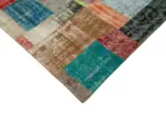 Patchwork Multi Pamuk Üzerine Yün El Dokuma Kilim-253x304 - Görsel 4
