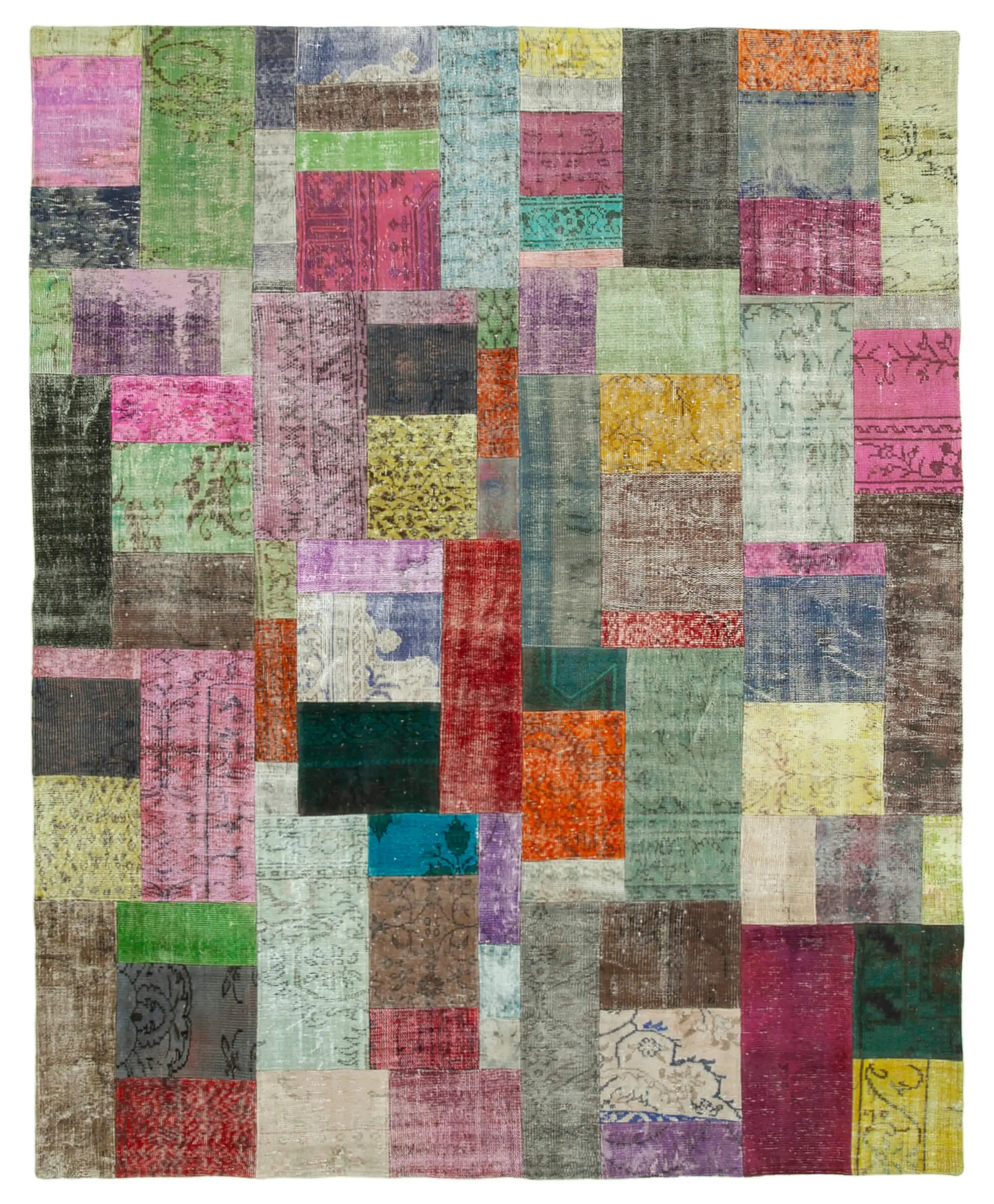 Rc_32315_0_Multicolor_Patchwork_Rugs Patchwork Multi Pamuk Üzerine Yün El Dokuma Kilim-244x305 - Görsel 1