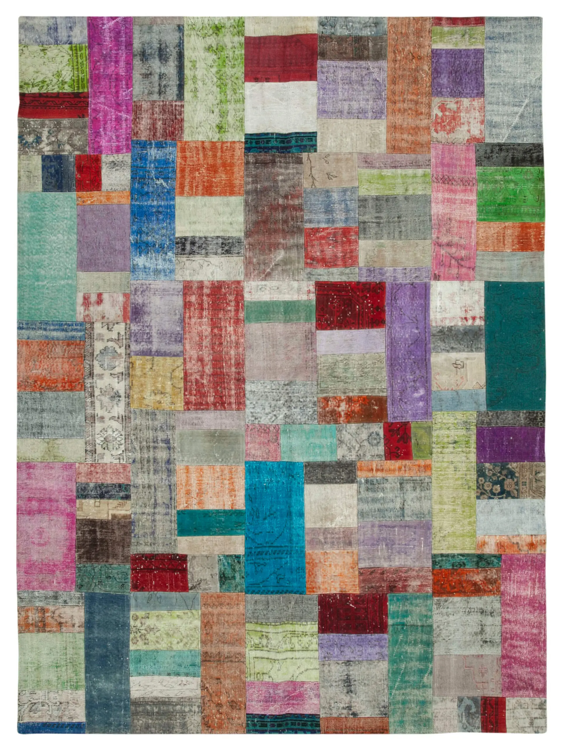 Rc_32330_0_Multicolor_Patchwork_Rugs Patchwork Multi Pamuk Üzerine Yün El Dokuma Kilim-273x369 - Görsel 1