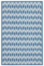 Duri Modern Mavi Pamuk Üstü Yün El Dokuma Kilim-180x280