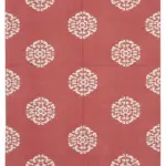 Duri Modern Kırmızı Pamuk Üstü Yün El Dokuma Kilim-181x266