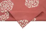 Duri Modern Kırmızı Pamuk Üstü Yün El Dokuma Kilim-181x266 - Görsel 6