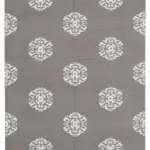 Duri Modern Gri Pamuk Üstü Yün El Dokuma Kilim-187x268