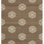 Duri Modern Kahverengi Pamuk Üstü Yün El Dokuma Kilim-191x271