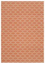 Duri Modern Turuncu Pamuk Üstü Yün El Dokuma Kilim-196x279