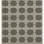 Duri Modern Gri Pamuk Üstü Yün El Dokuma Kilim-190x271