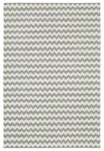 Duri Modern Gri Pamuk Üstü Yün El Dokuma Kilim-183x277