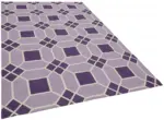 Duri Modern Mor Pamuk Üstü Yün El Dokuma Kilim-182x268 - Görsel 2