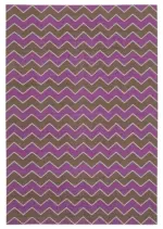 Duri Modern Kahverengi Pamuk Üstü Yün El Dokuma Kilim-187x271