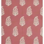 Duri Modern Kırmızı Pamuk Üstü Yün El Dokuma Kilim-180x272