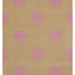 Duri Modern Kahverengi Pamuk Üstü Yün El Dokuma Kilim-179x269