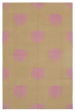 Duri Modern Kahverengi Pamuk Üstü Yün El Dokuma Kilim-179x269